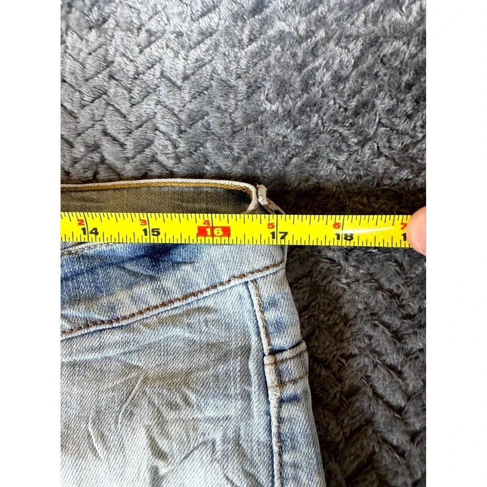 Vintage Levi's 752 Jeans Mens‎ 34x32 Blue Denim Straight Leg Stretch Distressed